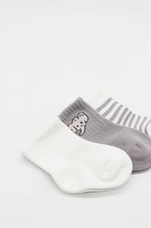 Bistyle Elephant Boy 3'lü Penye Soket Çorap 10135 Ekru