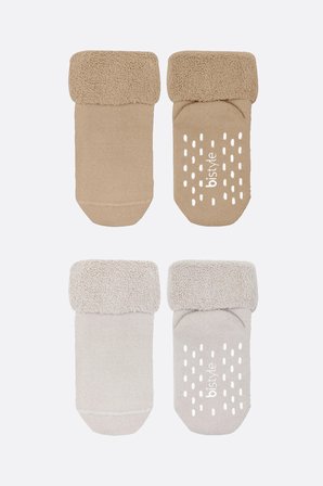 Bistyle 2li Havlu Soket Kaymaz Basic Boy 10508 Bej