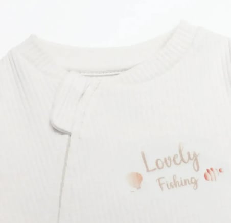 Bistyle Tulum Fermuarli Modal Lovely Fishing 15132 Ekru