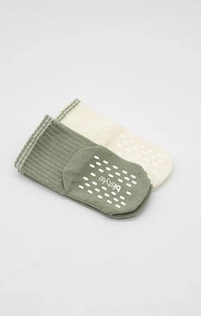Bistyle Çemberli Basic Penye Kaymaz Soket Çorap 2li 10146 Nil