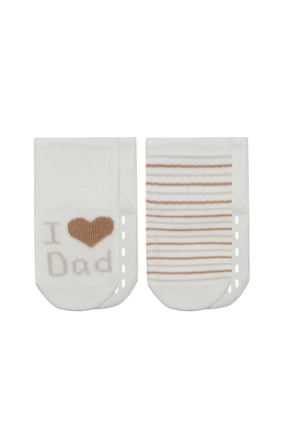 Bistyle Mom Dad Penye Kaymaz Soket Çorap 2Li 10147 Çember Dad