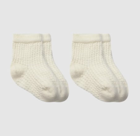 Bistyle Kabartma Prinç Penye Soket Çorap 2li 10152 Naturel