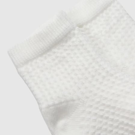 Bistyle Kabartma Prinç Penye Soket Çorap 2Li 10152 Ekru