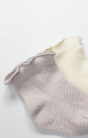 Bistyle 2li̇ Penye Soket Çorap Aksesuarlı Cute Ruffle 10153 Taş