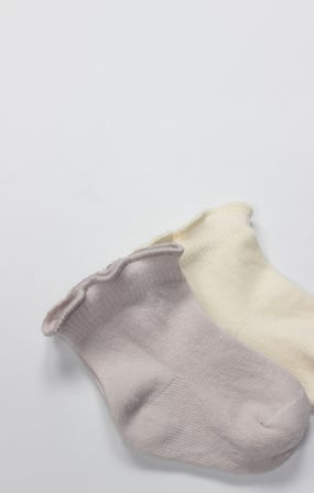 Bistyle 2li̇ Penye Soket Çorap Aksesuarlı Cute Ruffle 10153 Taş
