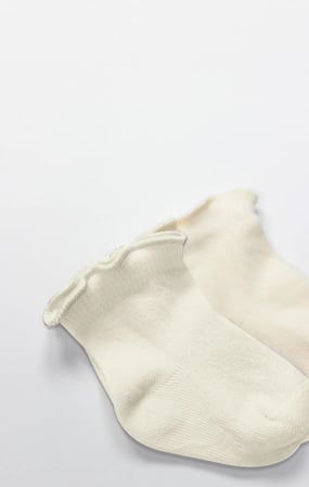 Bistyle Overlok Style Penye Soket Çorap 2Li 10153 Naturel