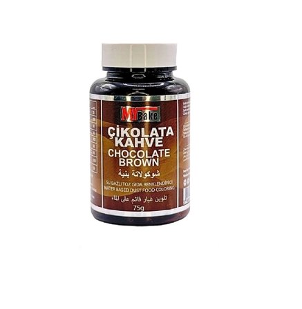 SU BAZLI TOZ GIDA BOYASI MY BAKE 75 GR ÇİKOLATA KAHVE