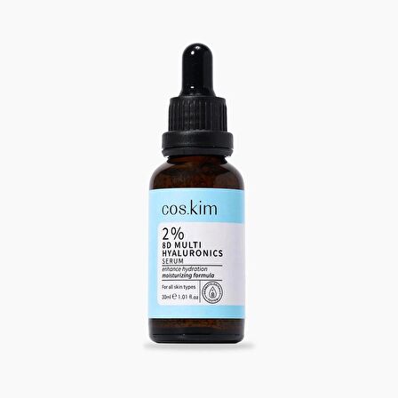 8 Çeşit Hyaluronik  Içeren Nemlendirici Cilt Bakım Serumu | 2% 8d Multi Hyaluronics Serum 30 Ml