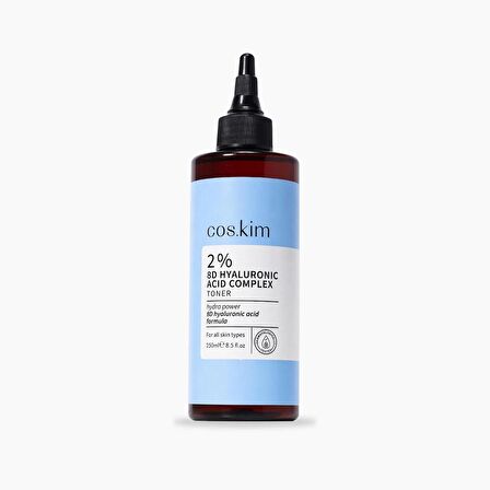 8 Çeşit Hyaluronik Asit Içeren Nemlendirici Tonik | 2% 8d Hyaluronic Acid Complex Toner 250ml