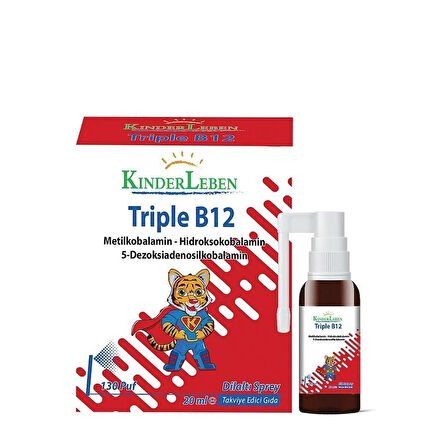 Kinderleben Triple B12 Vitamin B12 Sprey 20ml