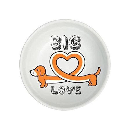 Natura Seramik Mama Kabı Dog Love 400 ml 15 cm