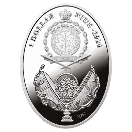 AgaKulche Easter Egg 2024 16.81 Gram Gümüş Sikke Coin (999.0)