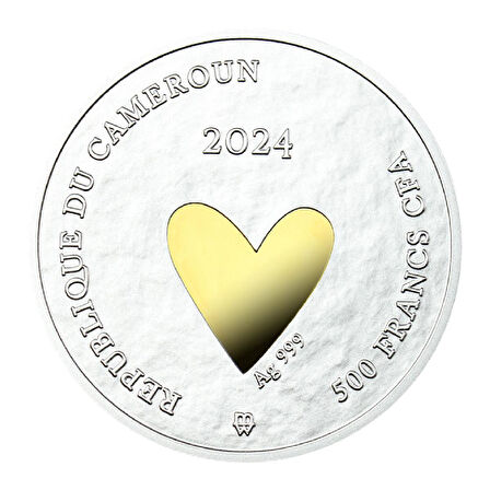 AgaKulche Love Wedding 2024 17.5 Gram Gümüş Sikke Coin (999.0)