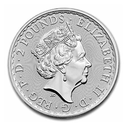 AgaKulche Büyük Britanya Kraliçe II. Elizabeth 2023 1 Ons Gümüş Sikke Coin