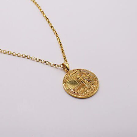 AgaKulche 14 Ayar Bitcoin Kolye