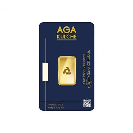 AgaKulche 10 gr 24 Ayar 999.9 Külçe Altın 