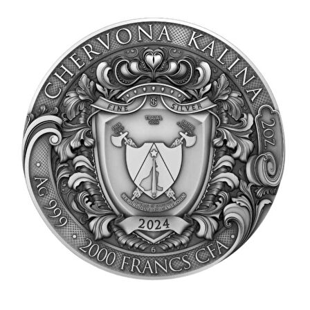 AgaKulche Chervona Kalina Birlik ve Güç Gümüş Sikke Coin