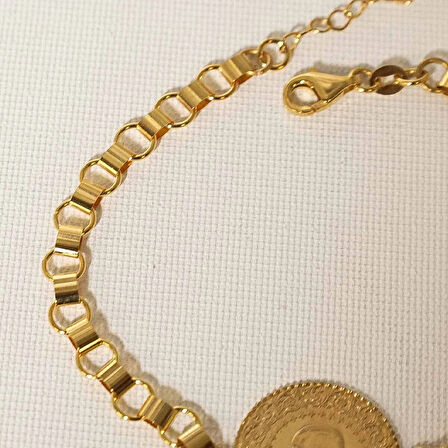 AgaKulche İtalyan Ezme Çeyrek 6,06 gr 22 Ayar Altın Bileklik