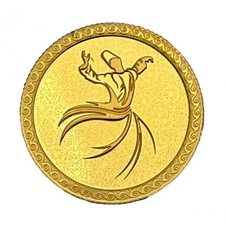 AgaKulche 1/10 Ons 24 Ayar Mevlana 2024 Altın Sikke Coin