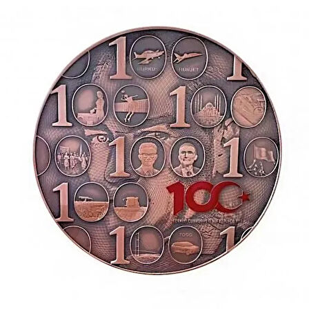 AgaKulche Türkiye Yüzyılı Bronz Sikke Coin 