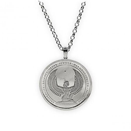 AgaKulche 1 Ons Silver 14 Ayar Altın Çerçeve Kolye