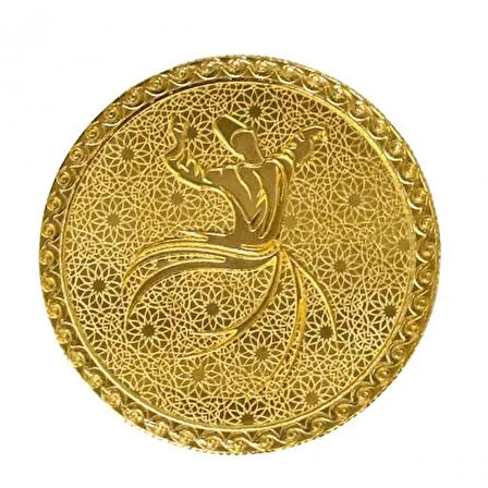 AgaKulche 1/2 Ons 24 Ayar Mevlana 2024 Altın Sikke Coin
