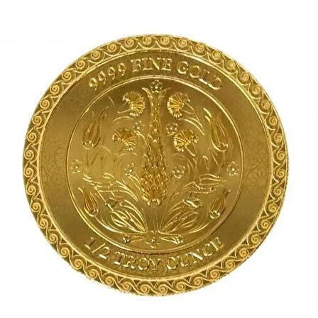 AgaKulche 1/2 Ons 24 Ayar Mevlana 2024 Altın Sikke Coin