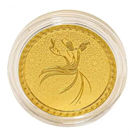 AgaKulche 1/2 Ons 24 Ayar Mevlana 2024 Altın Sikke Coin