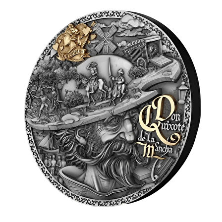AgaKulche Don Kişot Altın Kaplama Gümüş Sikke Coin