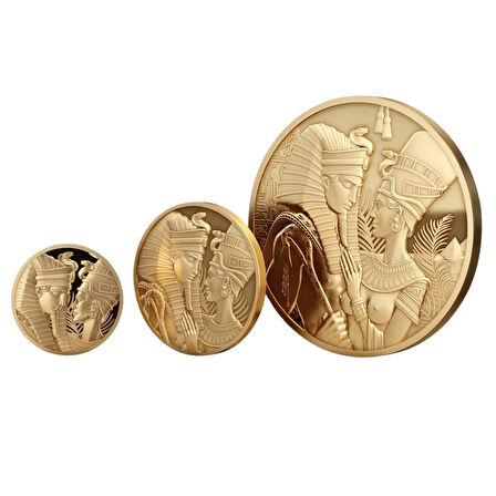 AgaKulche Amenhotep Nefertiti 1/4 Ons Altın Sikke Coin