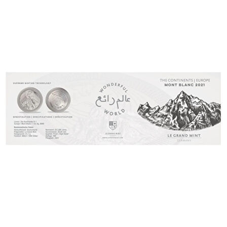 AgaKulche Mont Blanc Dark 2021 Gümüş Sikke Coin