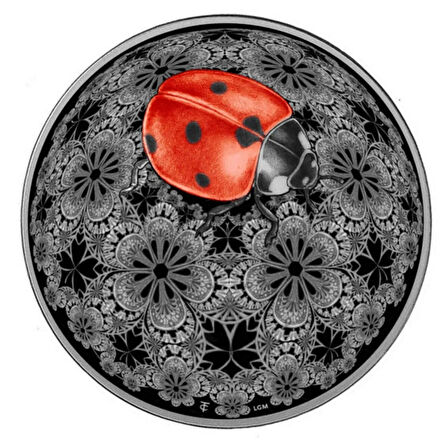 AgaKulche Uğur Böceği Gümüş Sikke Coin
