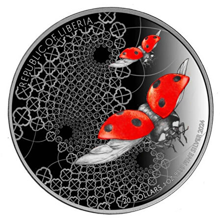 AgaKulche Uğur Böceği Gümüş Sikke Coin