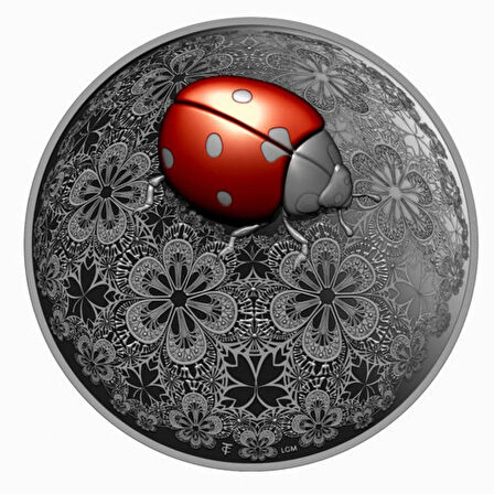 AgaKulche Uğur Böceği Gümüş Sikke Coin
