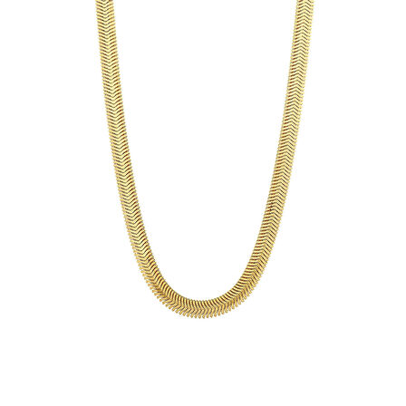 AgaKulche İtalyan Ezme Balık Sırtı 2 mm Altın Zincir