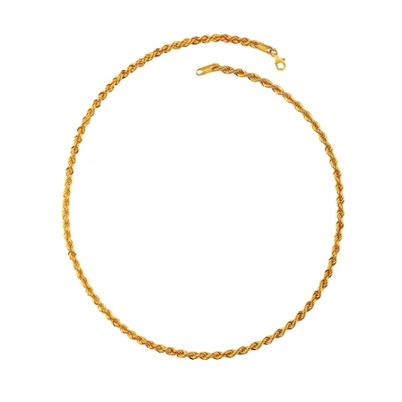 AgaKullche Halat 3,6 mm Altın Zincir