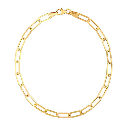 AgaKulche Ataç 4 mm Altın Bileklik