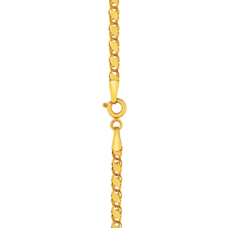 AgaKulche Aynalı 4,2 mm Altın Zincir
