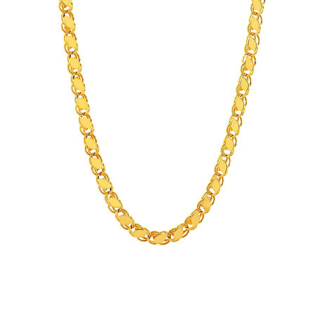 AgaKulche Aynalı 4,2 mm Altın Zincir