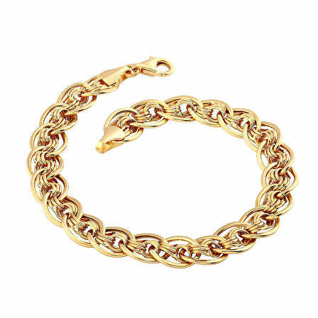 AgaKulche Nonna 7,7 mm Altın Bileklik