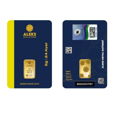 AgaKulche 5 gr 995 24 Ayar AMR Külçe Altın
