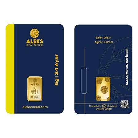 AgaKulche 5 gr 995 24 Ayar AMR Külçe Altın