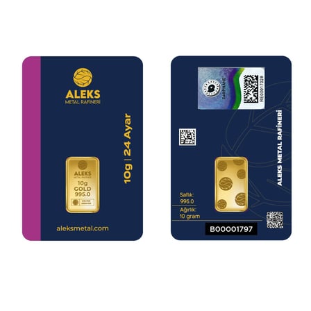 AgaKulche 10 gr 995 24 Ayar AMR Külçe Altın