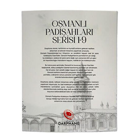 AgaKulche Osmanlı Padişahları Bimetal 9'lu Para Seti