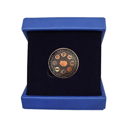 AgaKulche Türk Devletleri Kutulu Bronz Sikke Coin