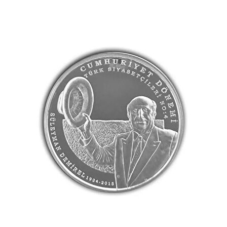 AgaKulche Süleyman Demirel Gümüş Sikke Coin