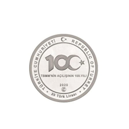 AgaKulche TBMM'nin Açılışının 100. Yılı Gümüş Sikke Coin