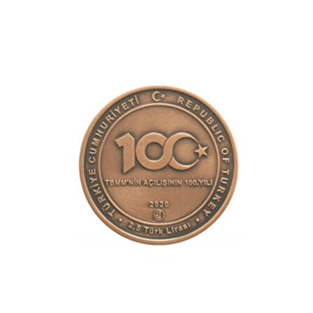 AgaKulche TBMM'nin Açılışının 100. Yılı Bronz Sikke Coin