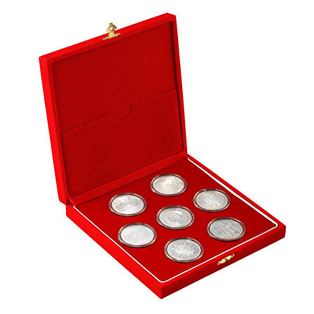 AgaKulche Cumhuriyetin 75. Yılı Gümüş Sikke Coin 7'li Set