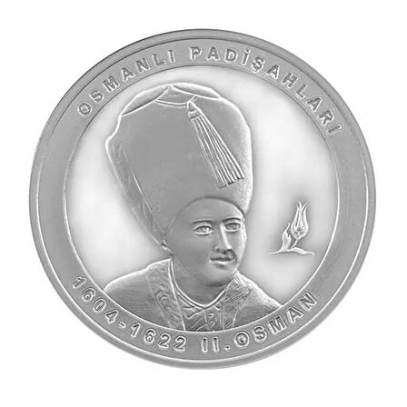 AgaKulche 2. Osman Osmanlı Gümüş Sikke Coin